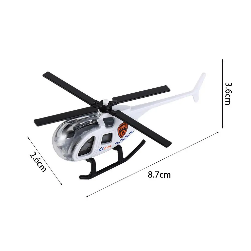1PC New Childrens Helicopter Toy Alloy Airplane Model Ornaments Boy Toy Taxiing Simulation Helicopter Christmas Gift