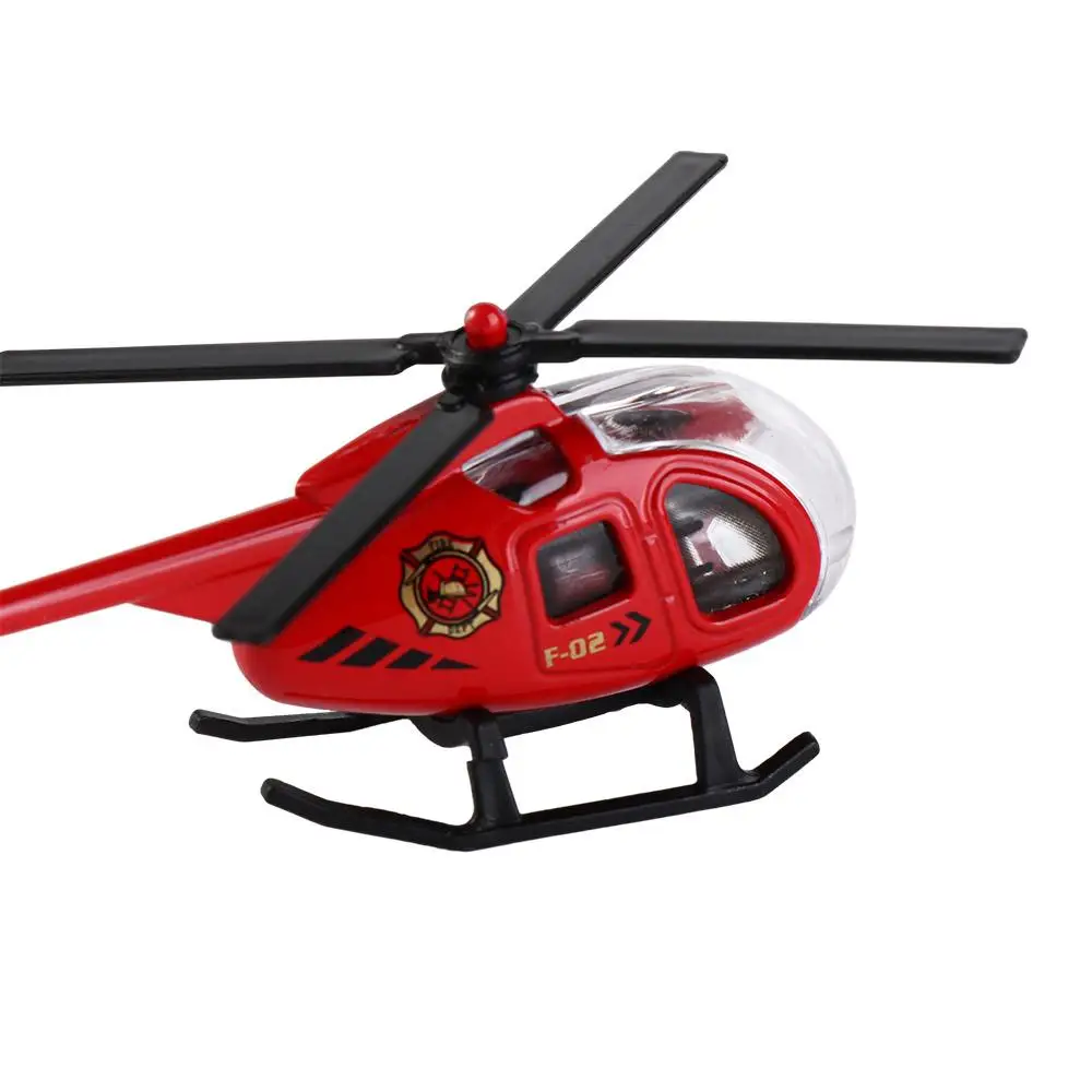 1PC New Childrens Helicopter Toy Alloy Airplane Model Ornaments Boy Toy Taxiing Simulation Helicopter Christmas Gift