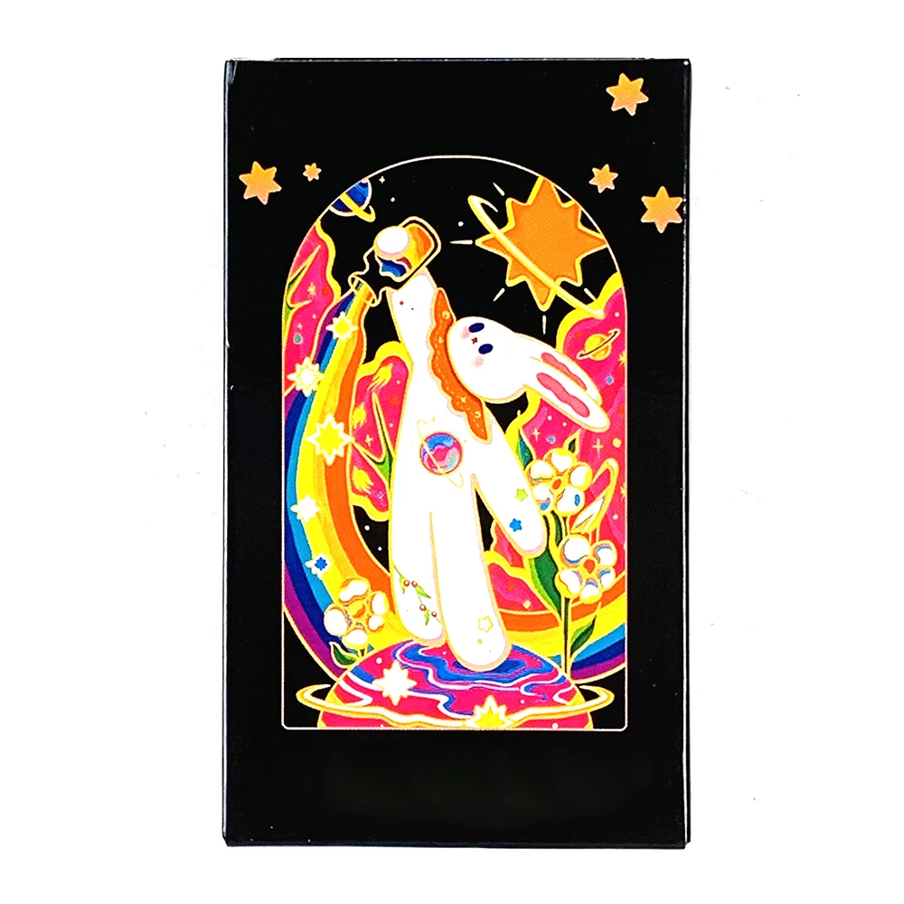 New Tarot Deck 78pcs Cute Rabbit-themed Tarot Cards,Meditation & Divination & Collection Cards,Halloween and Christmas Gifts