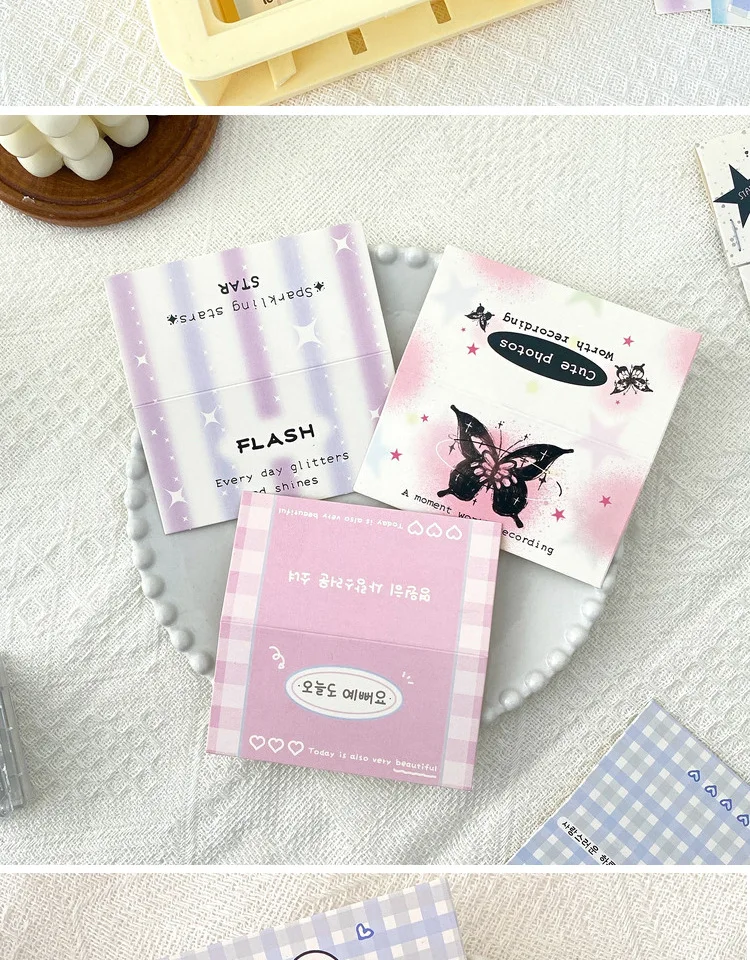 10set Kawaii Kpop Photocard Holder Photo Card Collection Bag DIY Accessories Christmas Packing Bag School Stationery
