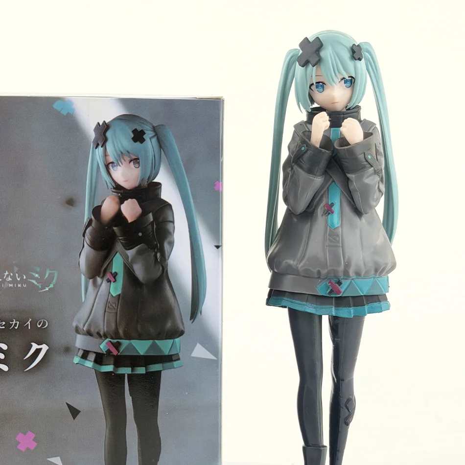 New 8inch Hatsune Miku In A World With Closed Windows Collectible Anime Action Kwaii Miku Figures Model Toys Christmas Gifts