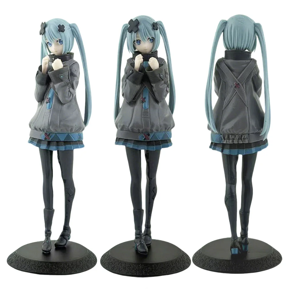 New 8inch Hatsune Miku In A World With Closed Windows Collectible Anime Action Kwaii Miku Figures Model Toys Christmas Gifts
