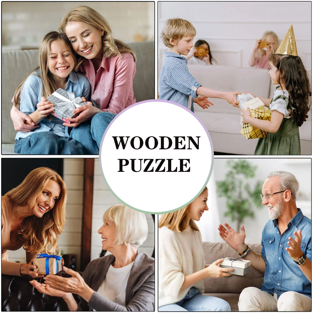 Turtle Wooden Jigsaw Puzzles for Adults Kids,Animal Shaped Pieces Jigsaw Puzzles Toys with Package, Christmas Gift Home Decor