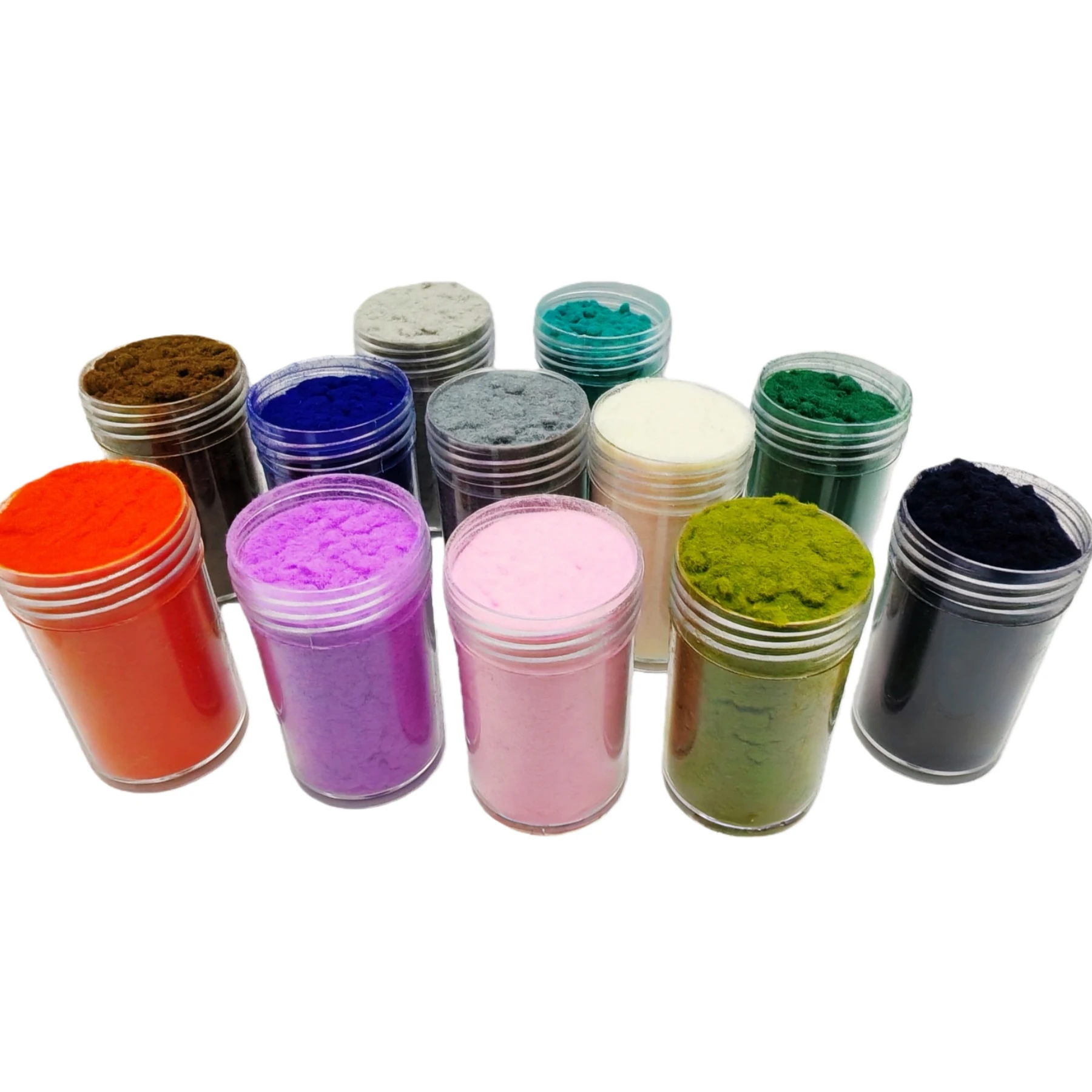 12 Colors 3D Candy Flocking Velvet Fuzzy Nylon Fiber Powder for Nail Art Manicure Taba Squishy Scenery Christmas Crafts DIY