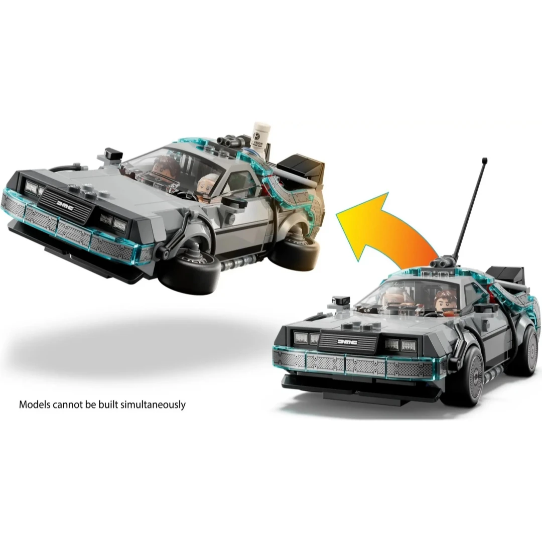 IN STOCK NEW MOC Back to the Future Time Machine Sports Car Building Block Model Bricks DIY Toy Birthday Christmas Gifts