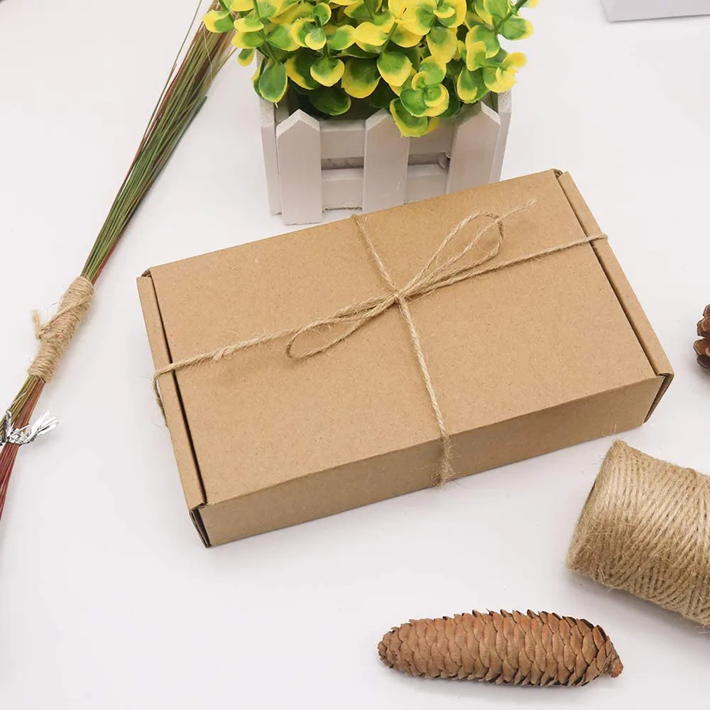 2MM 100M/lot Natural Jute Twine Cord Brown Twine Rope Jute Rope  For DIY Crafts Gift Wrapping Wedding Christmas Decor