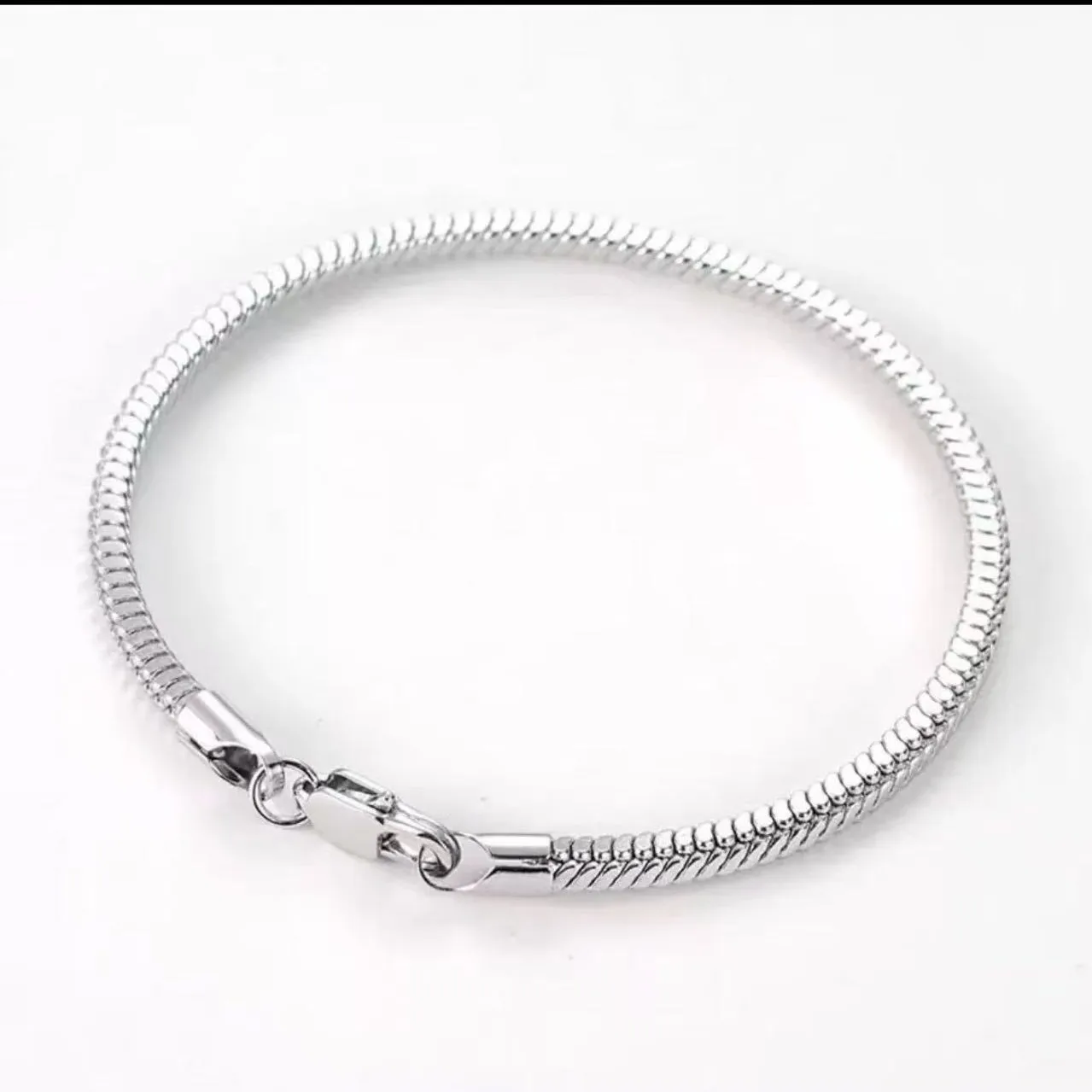 925 Sterling Silver 8-Inch 3mm Snake Chain Bracelet for Women – Christmas Party Gift Jewelry Fashion