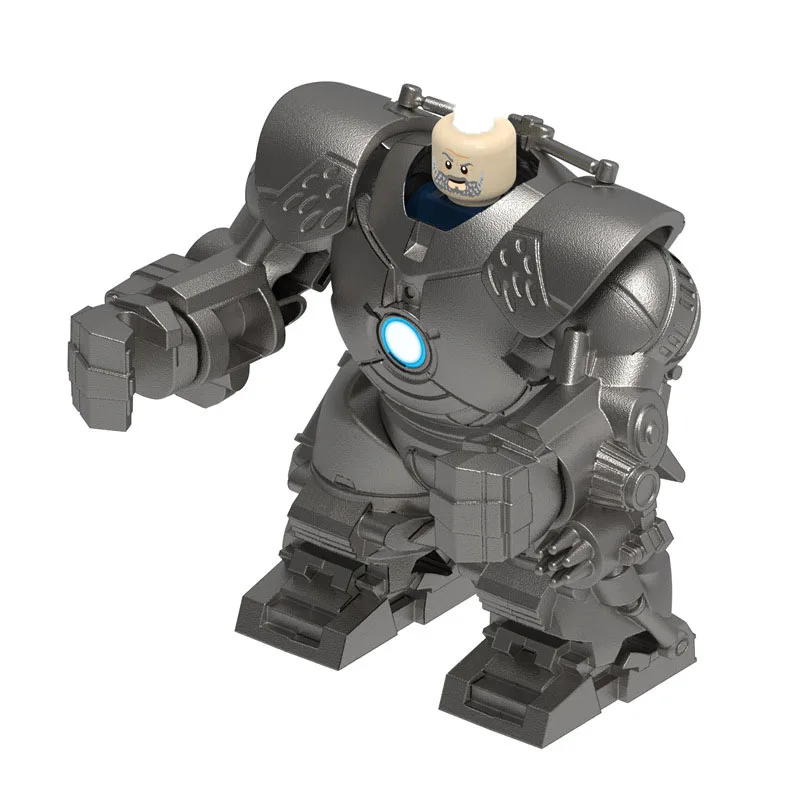 New Product TK131 Iron Tyrant Mechanical Armor Assembly Building Blocks, Man Zai Pendant Model Toy, Christmas