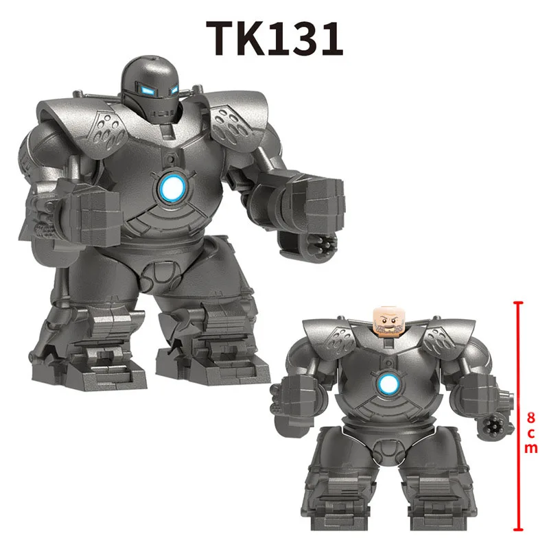 New Product TK131 Iron Tyrant Mechanical Armor Assembly Building Blocks, Man Zai Pendant Model Toy, Christmas