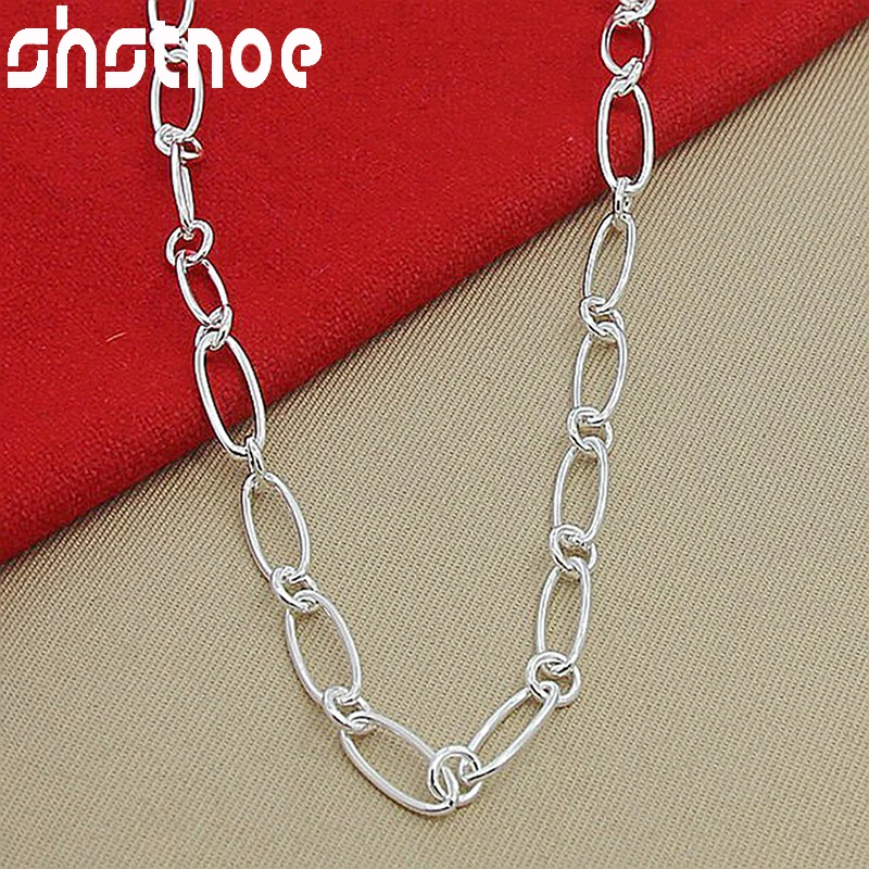 SHSTONE 925 Sterling Silver Multi-Loop Necklace For Women Party Engagement Wedding Fashion Fine Jewelry Birthday Christmas Gift