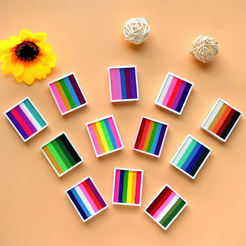 12 Grids colors Face painting Body paint Makeup rainbow Water-based Colorful Painting Set Christmas Palette for Adults and Kids