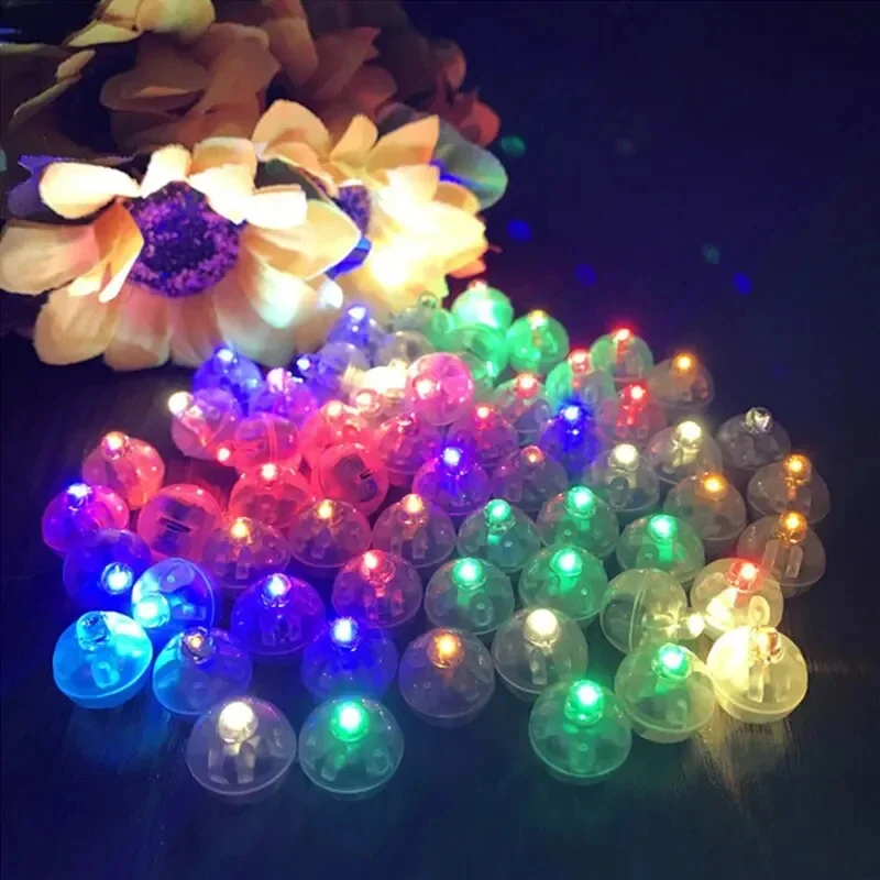 10/30Pcs LED Balloon Light Tiny Mini Round Ball Lamp For Bar Lantern Christmas Wedding Party Decorations Luminous Toy