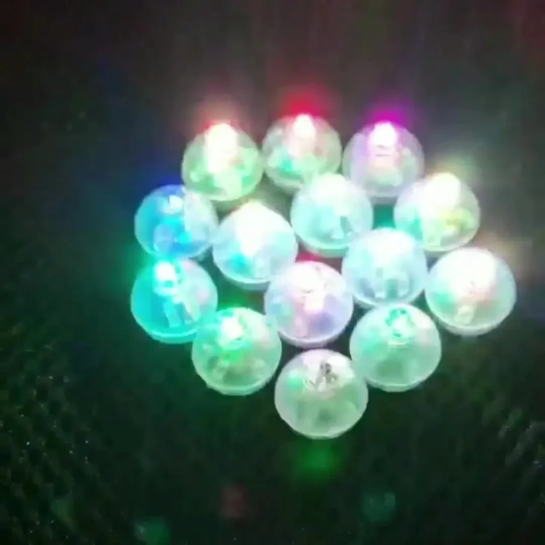 10/30Pcs LED Balloon Light Tiny Mini Round Ball Lamp For Bar Lantern Christmas Wedding Party Decorations Luminous Toy