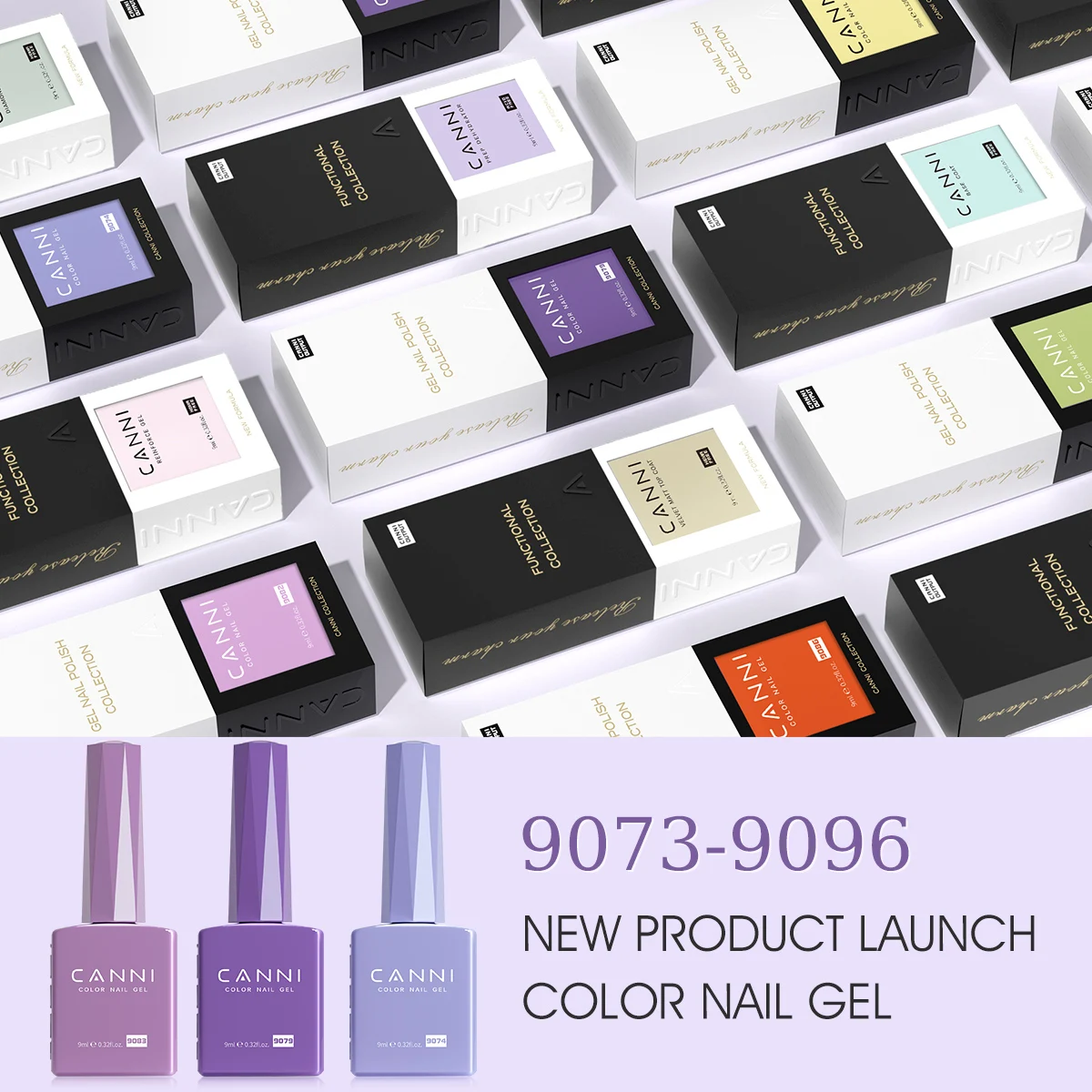 CANNI Hema Free Nail Gel Polish Christmas Red Color Collection Semi Permanent Nail Dehydrator Primer 9ml French Gorgeous Color