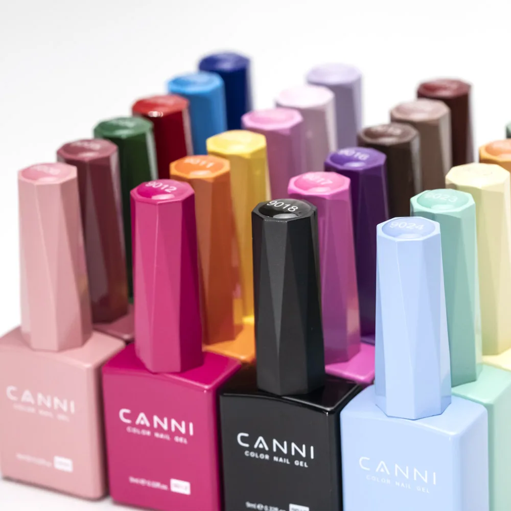CANNI Hema Free Nail Gel Polish Christmas Red Color Collection Semi Permanent Nail Dehydrator Primer 9ml French Gorgeous Color