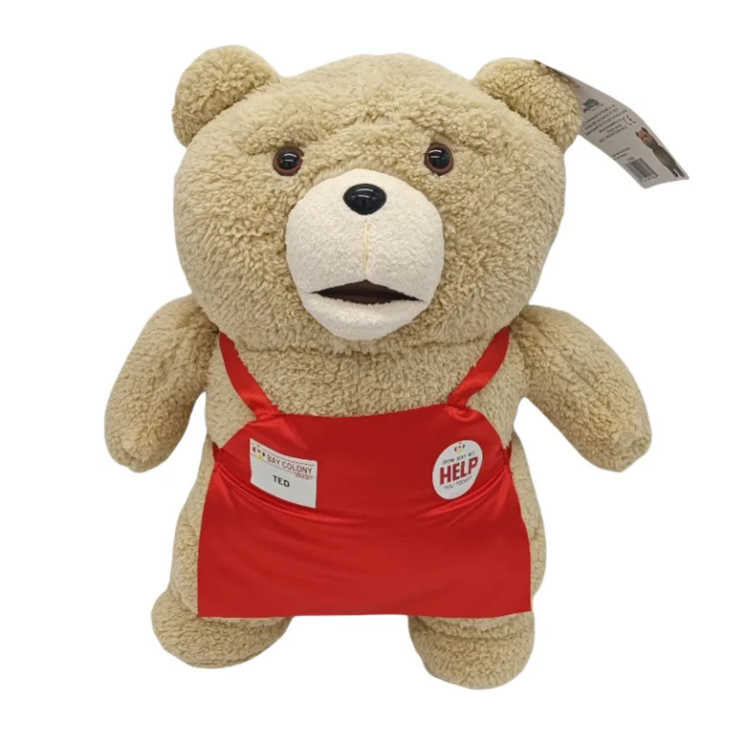 48cm Big Size Teddy Bear Ted 2 Bear Plush Toys In Apron Soft Stuffed Animal Plush Dolls For Christmas