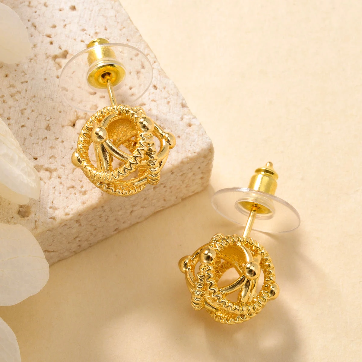 Gold Plated Bohemia Bride Earrings Luxury Dubai Jewelry for Women Wedding Valentine Anniversary Birthday Christmas Gift