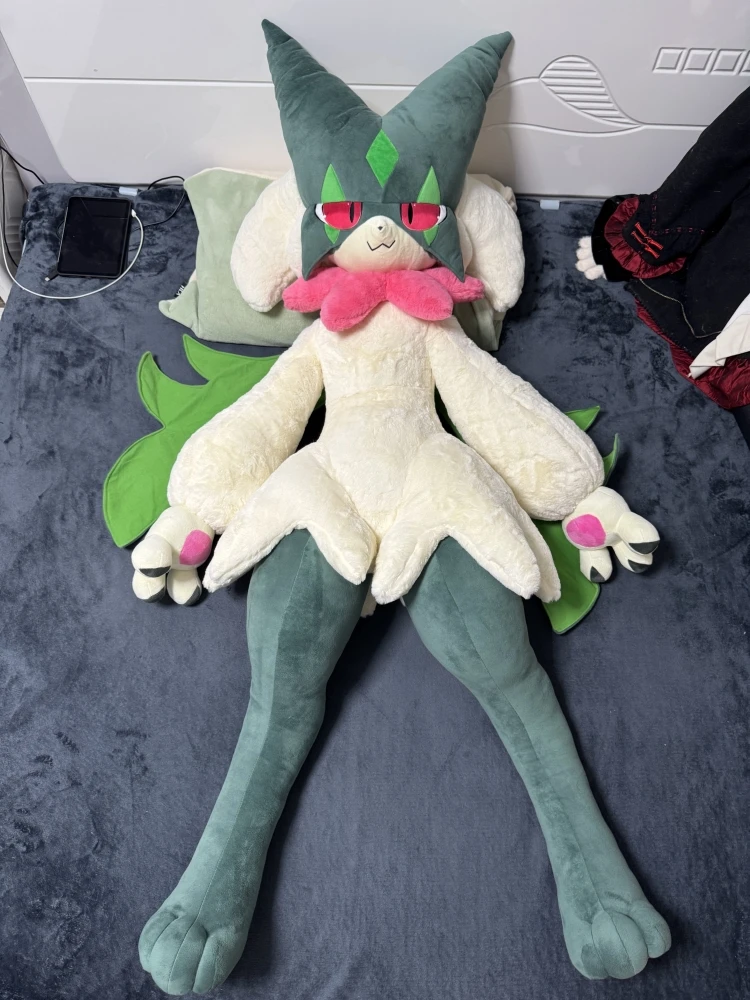 170cm Pokemon Crystal Velvet Version Meowscarada Plush Doll Throw Pillow Room Ded Decor Anime Peripheral Birthday Christmas Gift