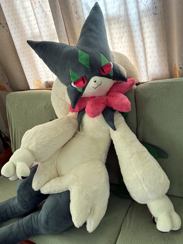 170cm Pokemon Crystal Velvet Version Meowscarada Plush Doll Throw Pillow Room Ded Decor Anime Peripheral Birthday Christmas Gift