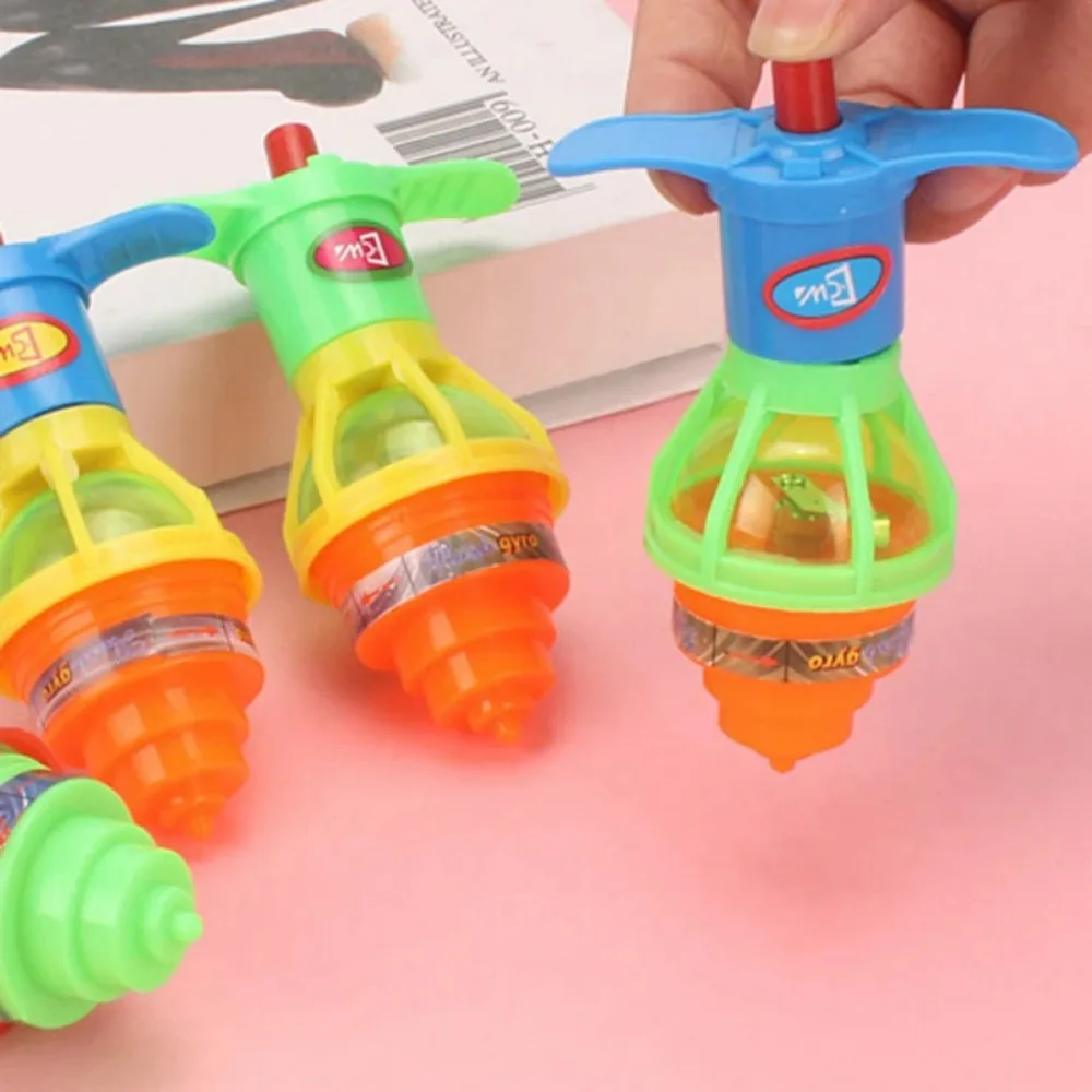 10-20PC Glow Rotating Gyro Kid Toys Birthday Party Favor Gifts Kindergarten Guest Giveaways Christmas Gift Kids Gift Bag Fillers