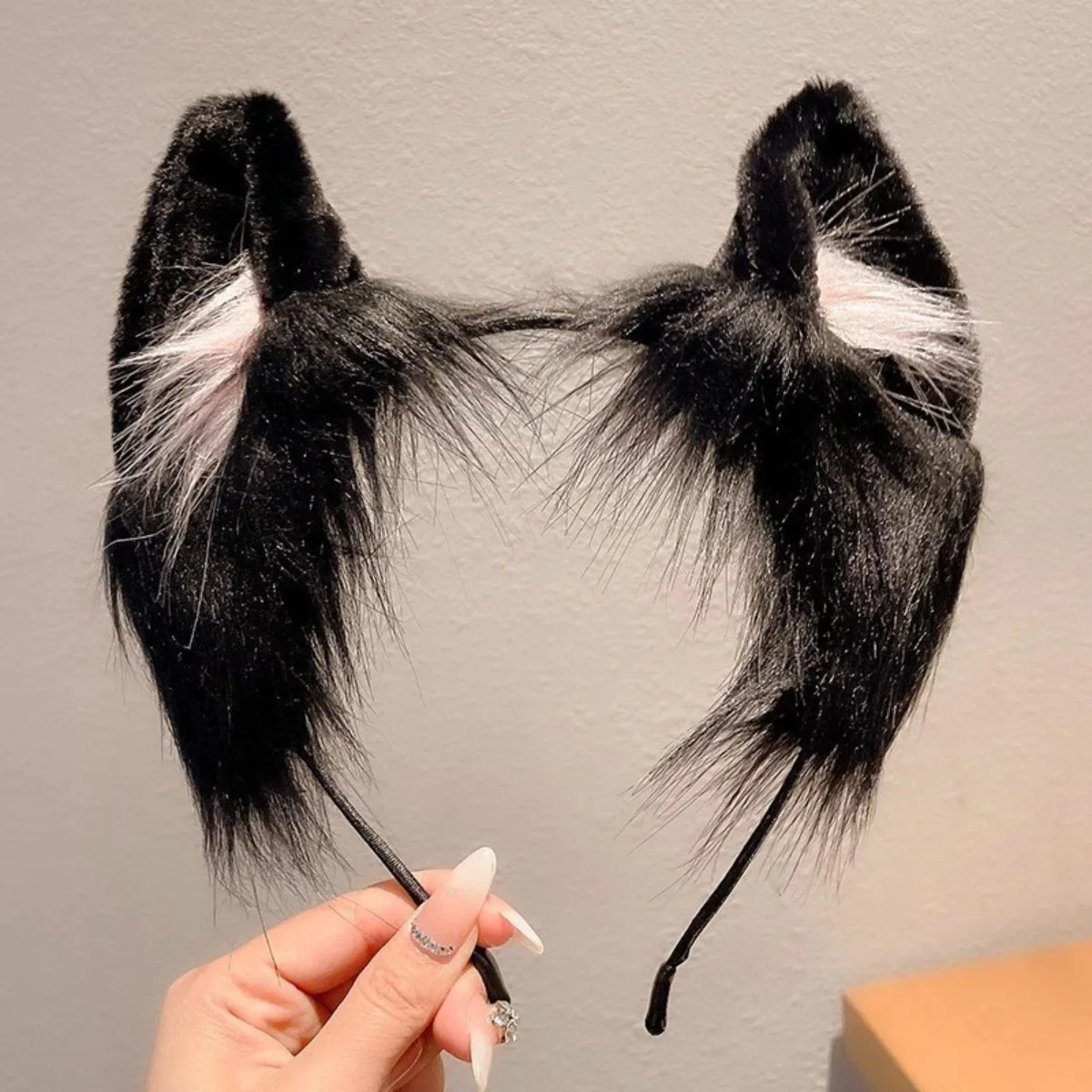 1pcs Cat ear headband Cute plush hairband Holiday dress up Christmas animal Ear hoop Children's hair accessories