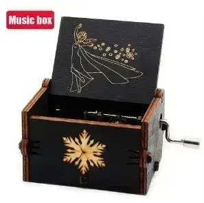 2026 HOT Commemorative Music Box Hand Crank Holiday Gift Christmas Gift Wooden Simpson Music Box Pink Panther Music Box