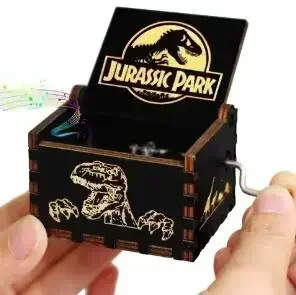 2026 HOT Commemorative Music Box Hand Crank Holiday Gift Christmas Gift Wooden Simpson Music Box Pink Panther Music Box