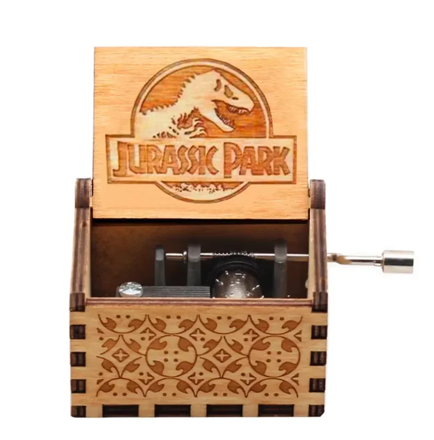 2026 HOT Commemorative Music Box Hand Crank Holiday Gift Christmas Gift Wooden Simpson Music Box Pink Panther Music Box
