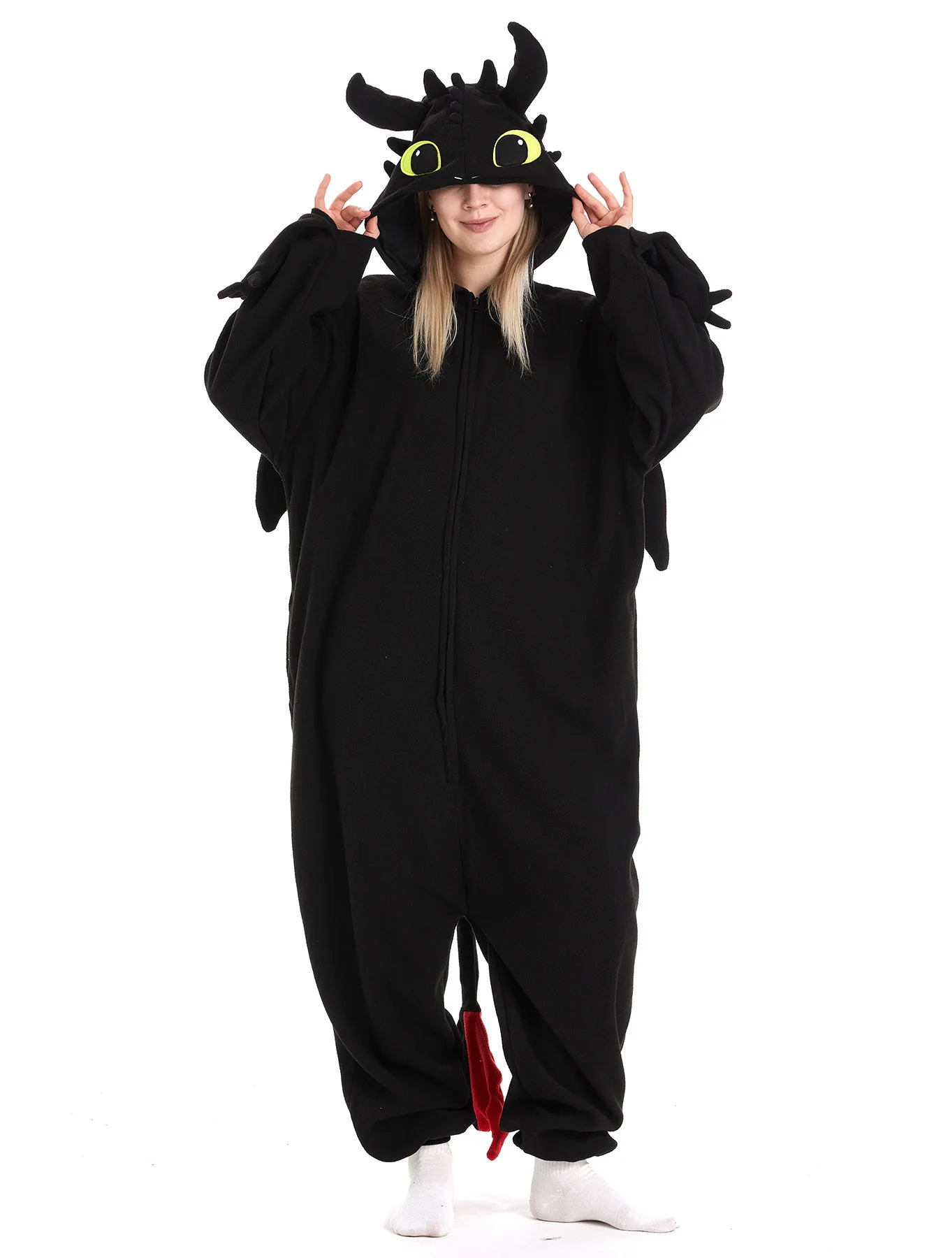 Adult Kigurumi Toothless Dragon Onesie Pajamas Adult Jumpsuit Animal Pijamas Winter Pyjama Halloween Christmas Cosplay Costume