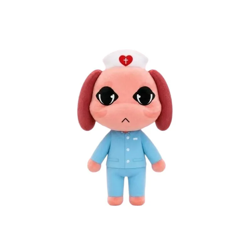 Horror Animal Hospital Plush Toy Blue Dog Soft Stuffed Cartoon Doll Collectible For Adult Fans Home Decoration Christmas Gifts