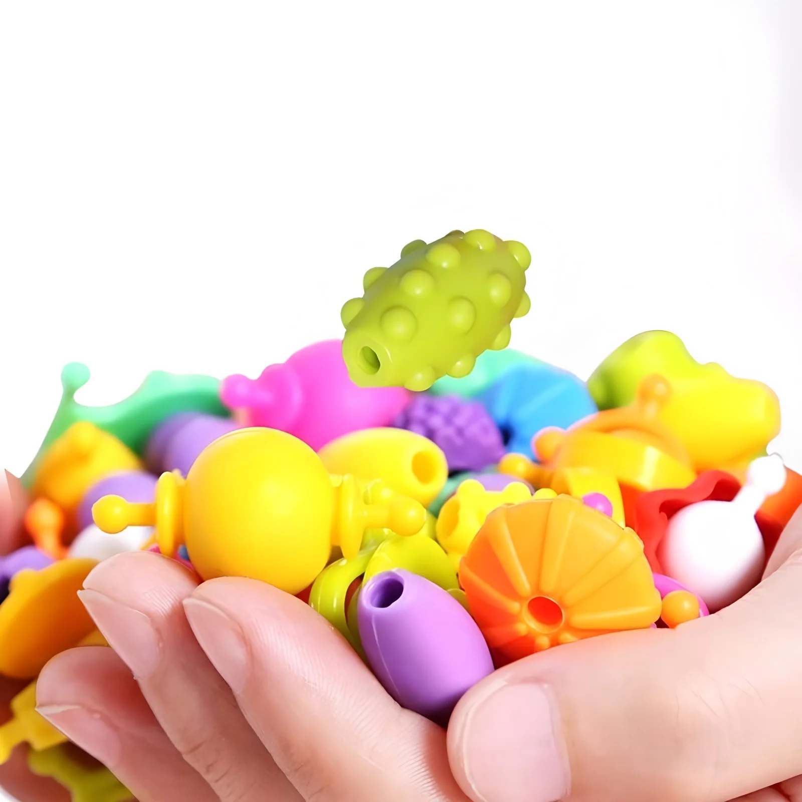 Children's DIY Bead Girl Jewelry Accessory Making Kit, Creative Necklace, Bracelet and Ring DIY Ideal Christmas and Birthday Gif