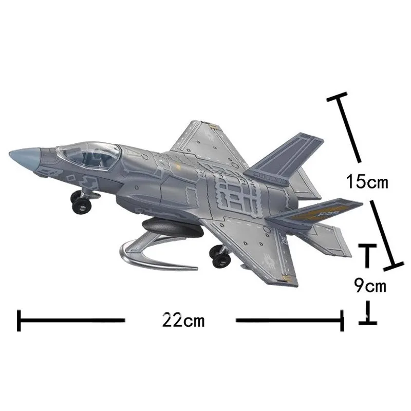 1/72 Amercia F-35 Stealth Fighter Lightning II Model Creative Military Series Building Blocks Assembled Toys For Christmas Gifts