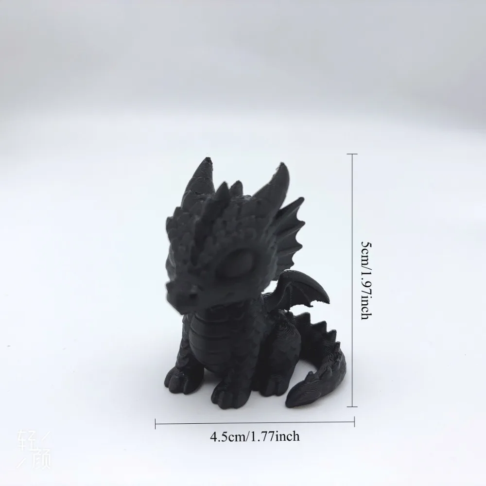 3D Printed Dragon Cub Statue - Mini Dragon Baby Sculpture, Dragon Decorative Ornament, Multifunctional Room Decoration, Desktop Decoration, No Electricity Required, Christmas, Halloween, Easter, Thanksgiving, New Year Decorations, Autumn Home Decor Collectible Statue
