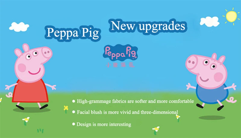 Hot Sale Peppa Pig Plush Dolls 30cm George Cute Cartoon Anime Figure Kawaii Stuffed Plush Toys Decoration Kids Christmas Gifts