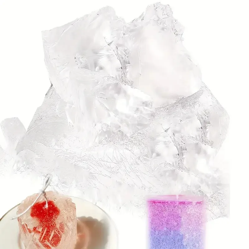 Transparent Crystal Wax, Jelly Wax, for Craft DIY Candle Making Handmade Spice Candles Supplies for Halloween Christmas New Year