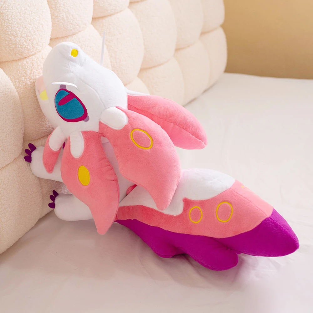 42cm Monster Hunter Mizutsune‌ Fox Plush Stuffed Dolls Soft Pillow Plushie Animal Toy Kawaii Cute Toy Kids Christmas Gift