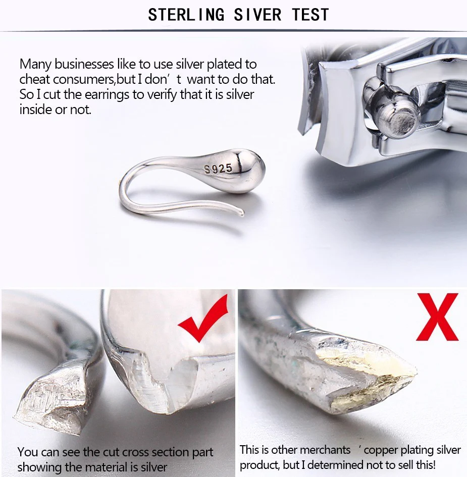 925 Sterling Silver Earrings For Women Trendy Simple Heavy Circle Earring Jewelry Prevent Allergy Party Christmas Accessories