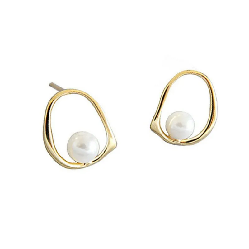 925 Sterling Silver Earrings For Women Trendy Simple Heavy Circle Earring Jewelry Prevent Allergy Party Christmas Accessories