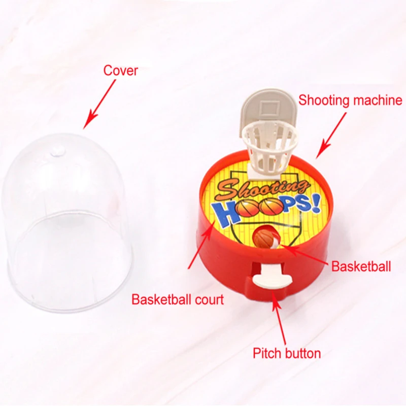12PCS Mini Desktop Fingers Basketball Shooting Game Toys Kids Birthday Party Favors Supplies Pinata Filler Bag Christmas Present
