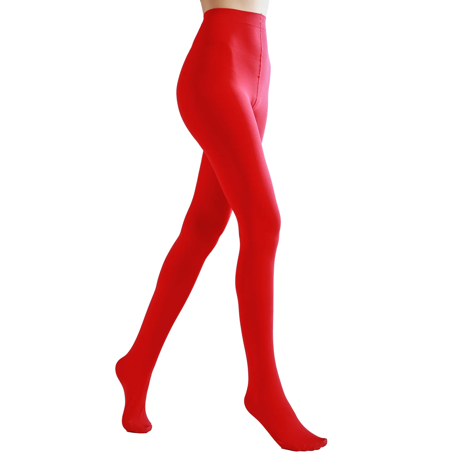 Plus Size Women Sexy Long Stockings Candy Color Velvet Pantyhose Halloween Christmas Socks Party Solid Color Jumpsuit Stockings#
