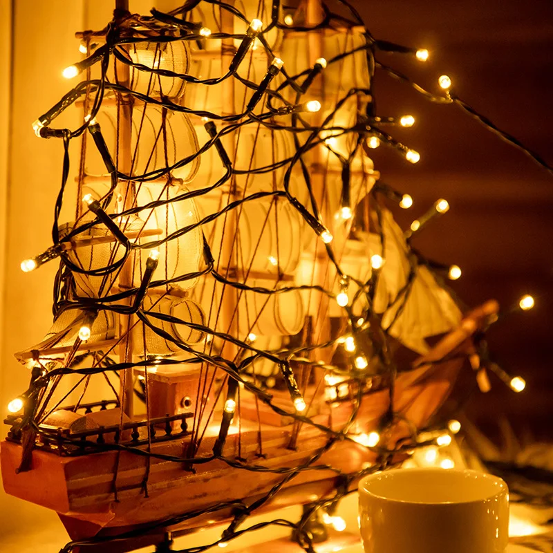 Solar String Fairy Light LED Waterproof Outdoor 5M/12M/22M Garland Street Lamp Festoon Christmas Party For Garden Decor