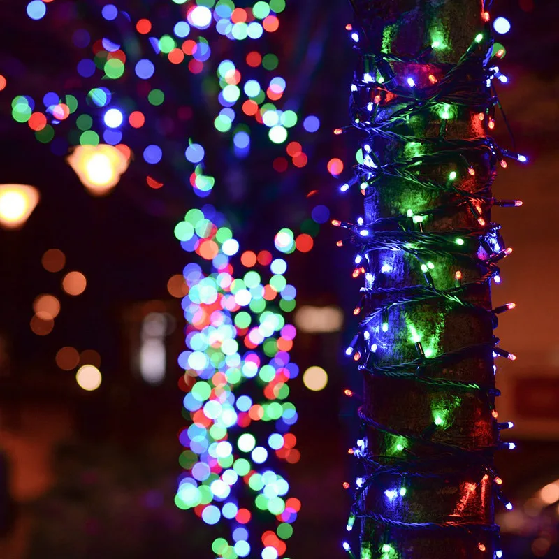 Solar String Fairy Light LED Waterproof Outdoor 5M/12M/22M Garland Street Lamp Festoon Christmas Party For Garden Decor