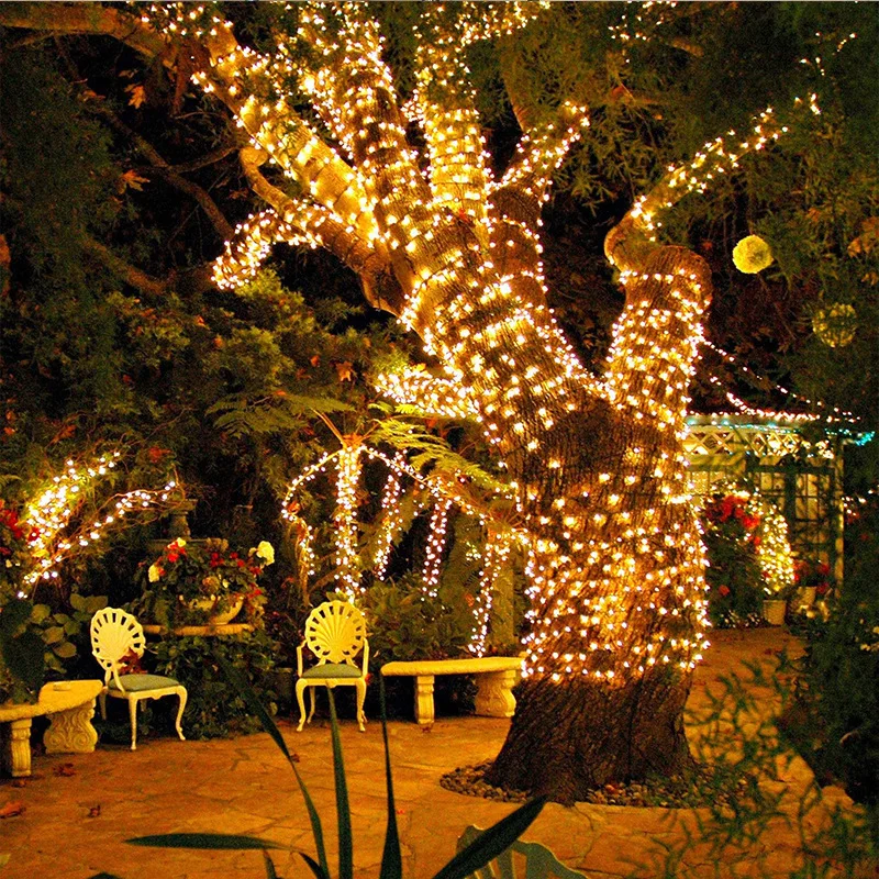 Solar String Fairy Light LED Waterproof Outdoor 5M/12M/22M Garland Street Lamp Festoon Christmas Party For Garden Decor