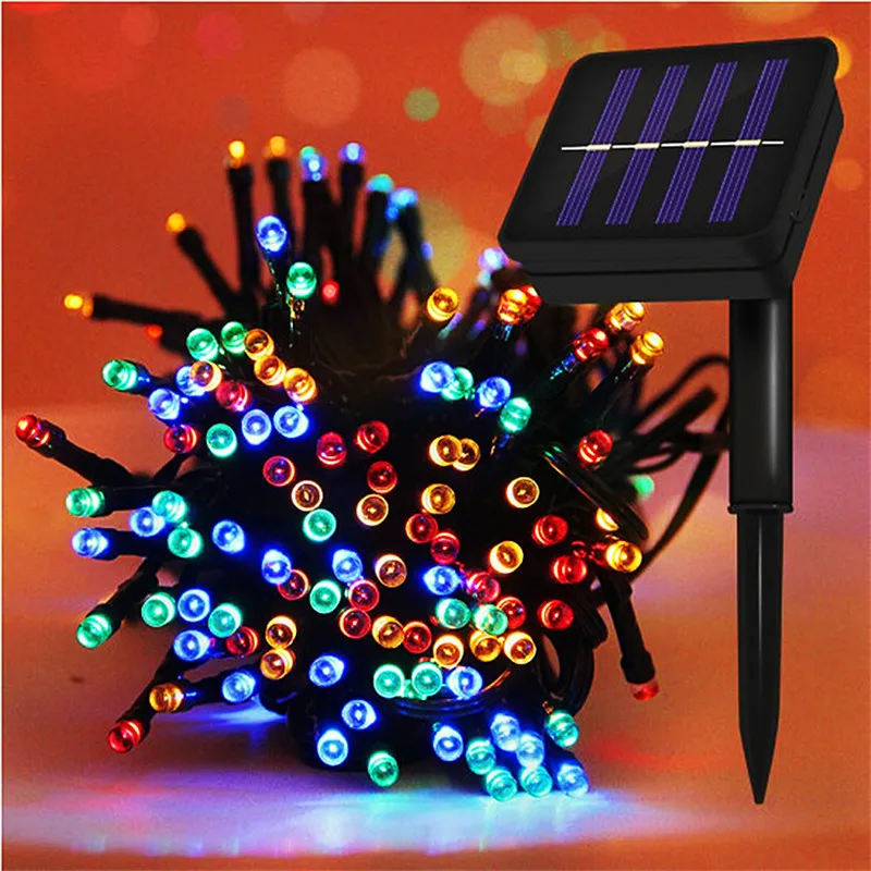 Solar String Fairy Light LED Waterproof Outdoor 5M/12M/22M Garland Street Lamp Festoon Christmas Party For Garden Decor