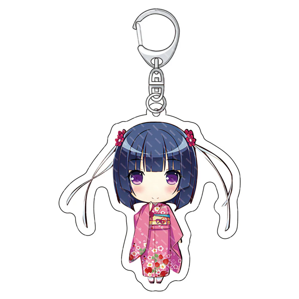 6CM Anime Nekopara Acrylic Keychain Model Cosplay Characters Ornament Accessories Goods Christmas Collection Gifts