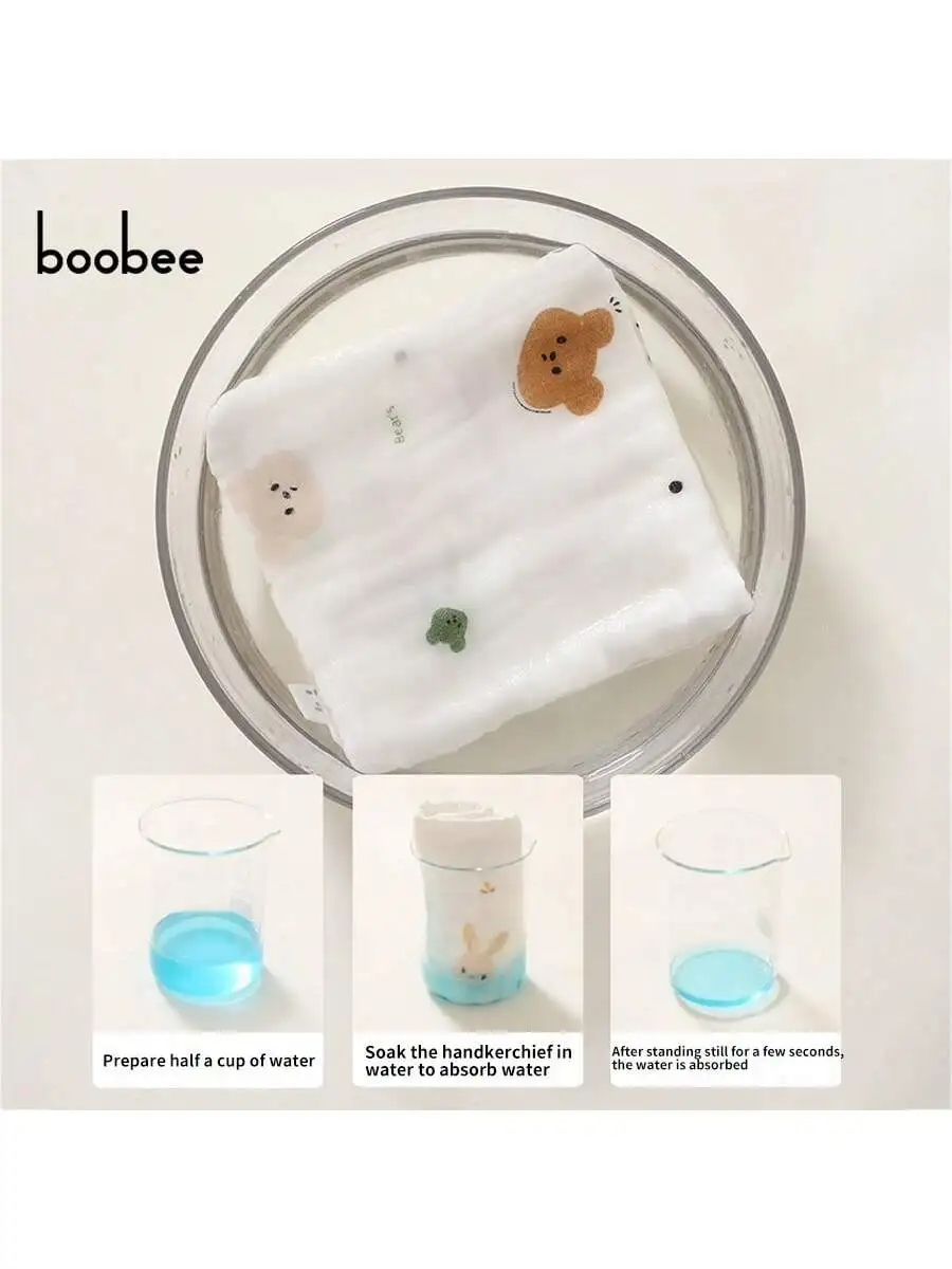 5Pcs Baby Saliva Towels, Ultra-Soft and Comfortable Small Square Towels for Newborns, Baby-Specific Face Towels - Multi-Purpose, Skin-Friendly and Gentle - Highly Absorbent, Washable and Color-Fast. the Perfect Gift for Babies on Christmas, Halloween, and Thanksgiving!