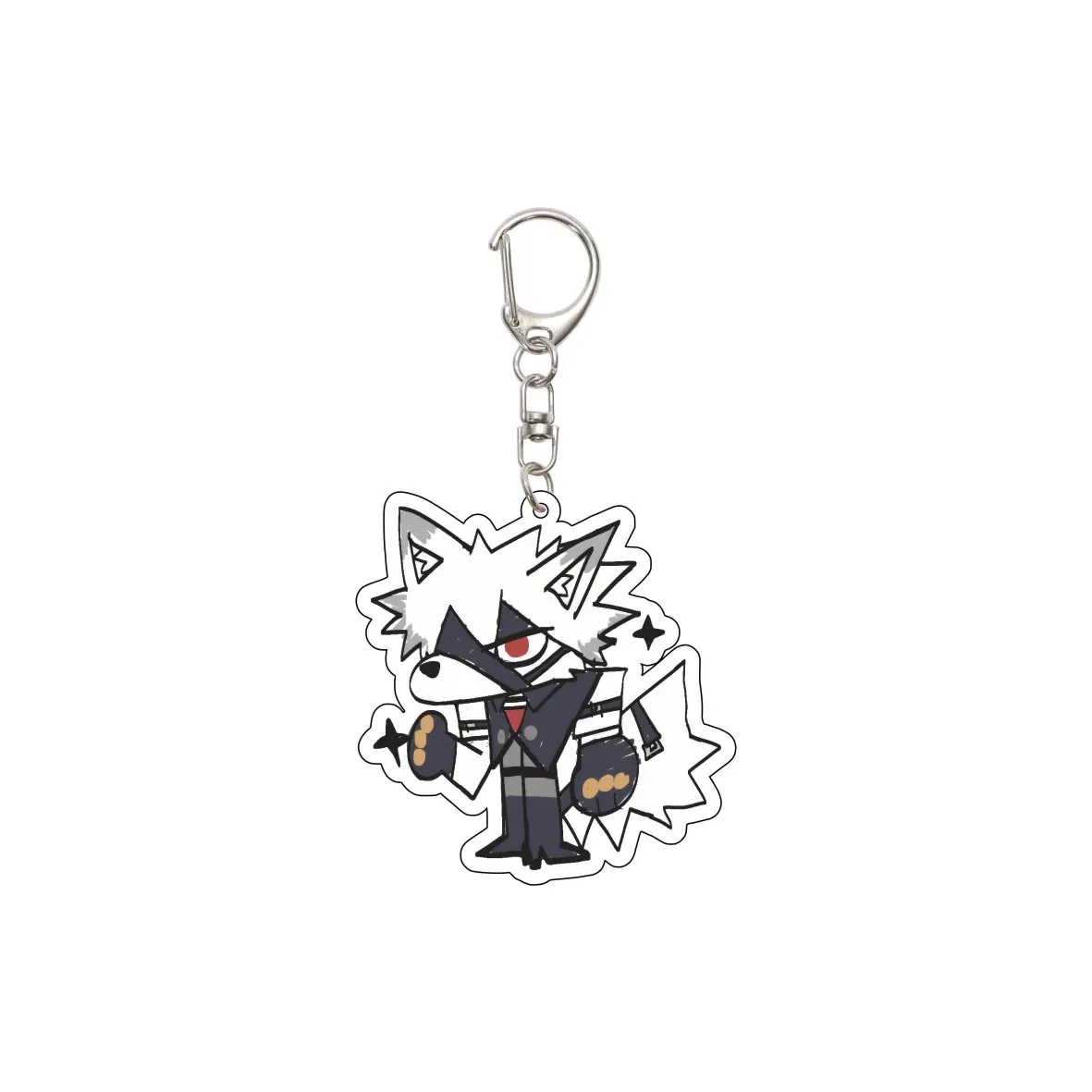 55MM Zenless Zone Zero games Keychain Von Lycaon Key Chain Acrylic Model Plate Christmas Gifts
