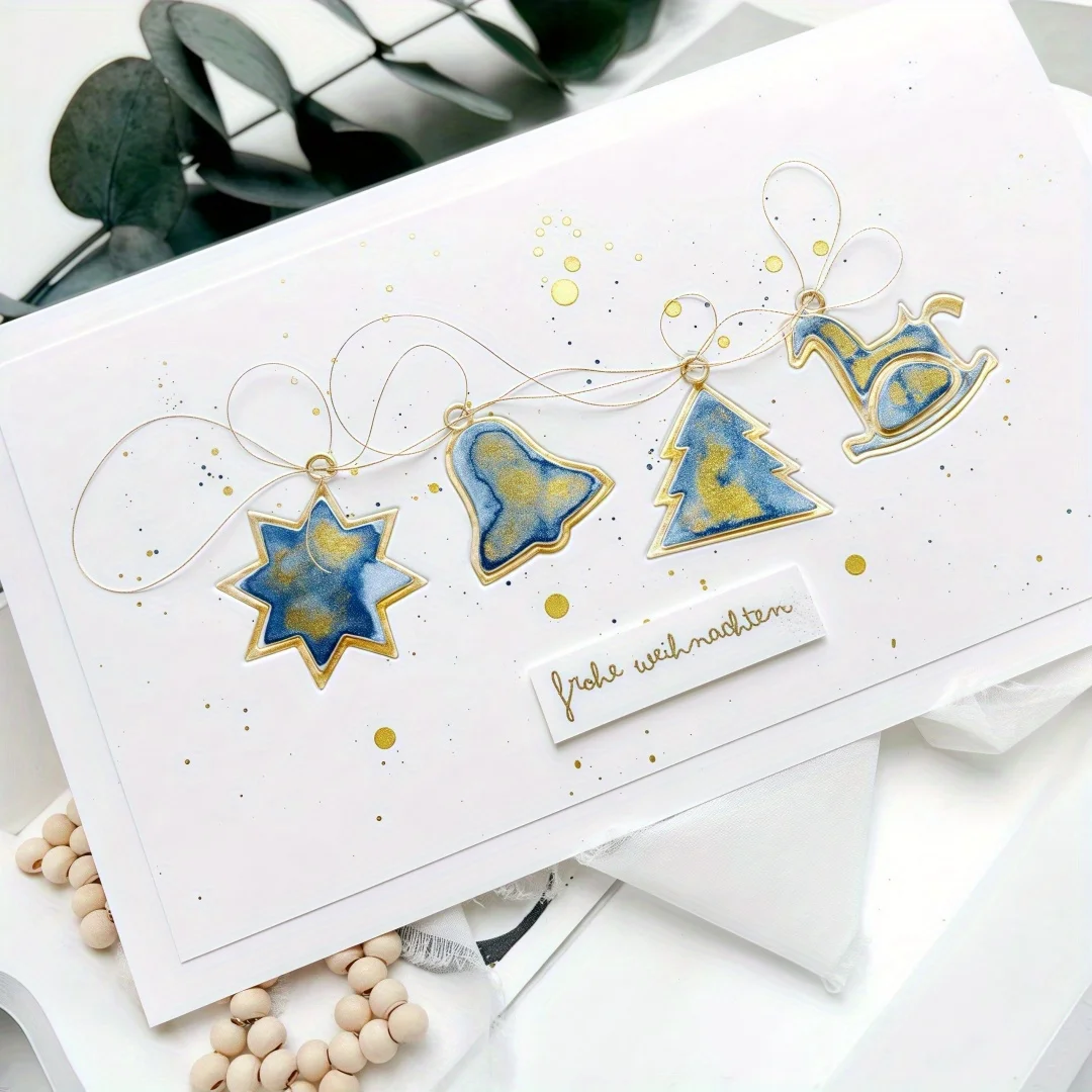 New Arrival Christmas Pendant Metal Cutting Dies for DIY Scrapbooking Card Making Stencils Embossing Craft Decoration