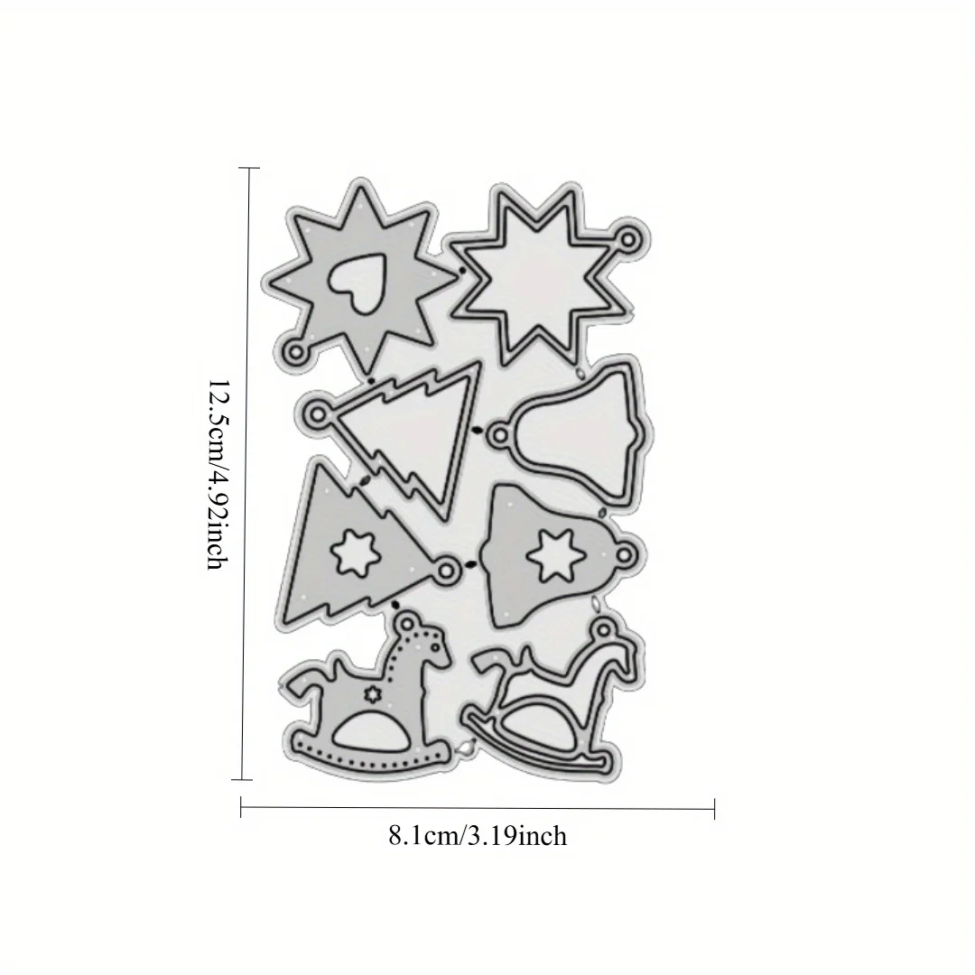New Arrival Christmas Pendant Metal Cutting Dies for DIY Scrapbooking Card Making Stencils Embossing Craft Decoration