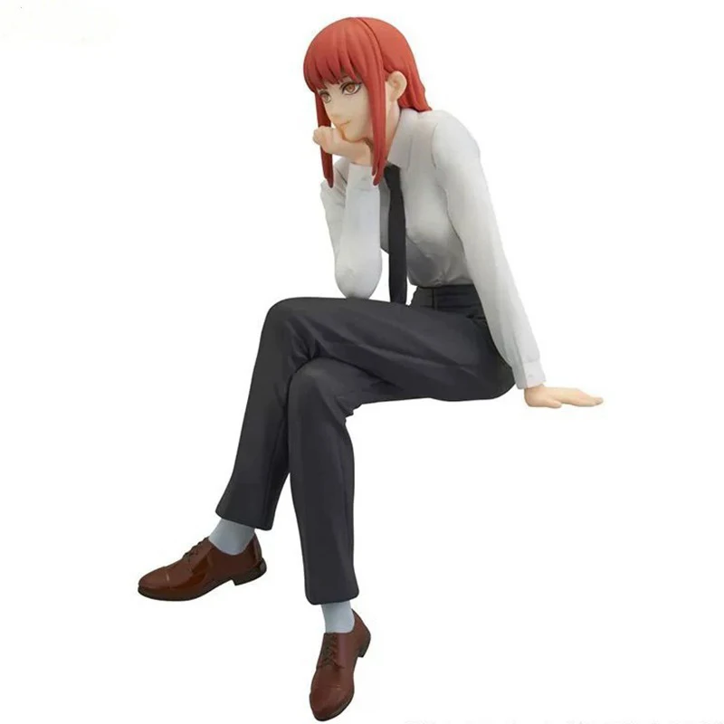 14cm Hot Anime Chainsaw Man Figure Makima Anime Noodle Stopper Figure Model Collect Toys Computer Desk Decoration Christmas Gift